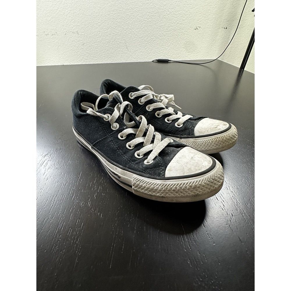 Converse All‎ Star Low White Black Sequin Unisex Sneakers US Women's 7.5 Men 5.5